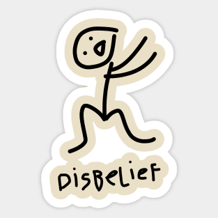 Funny Stickman Disbelief Sticker